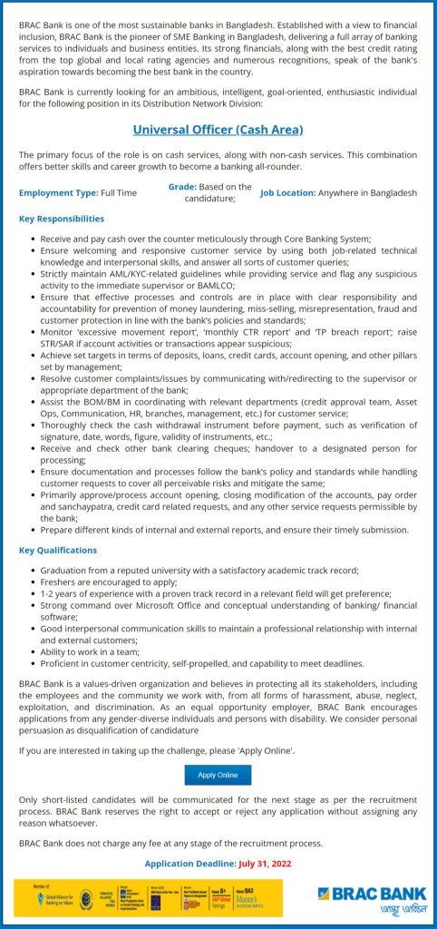 Brac bank job circular 3