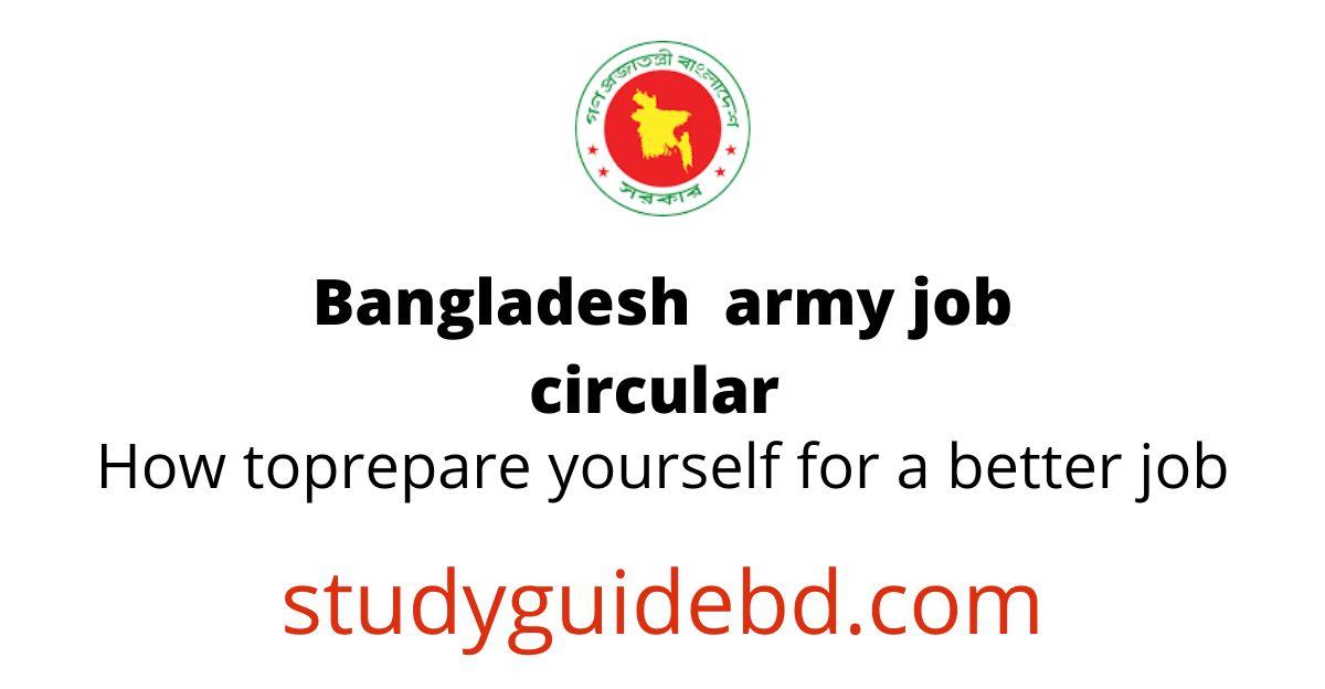 Bangladesh Army job circular