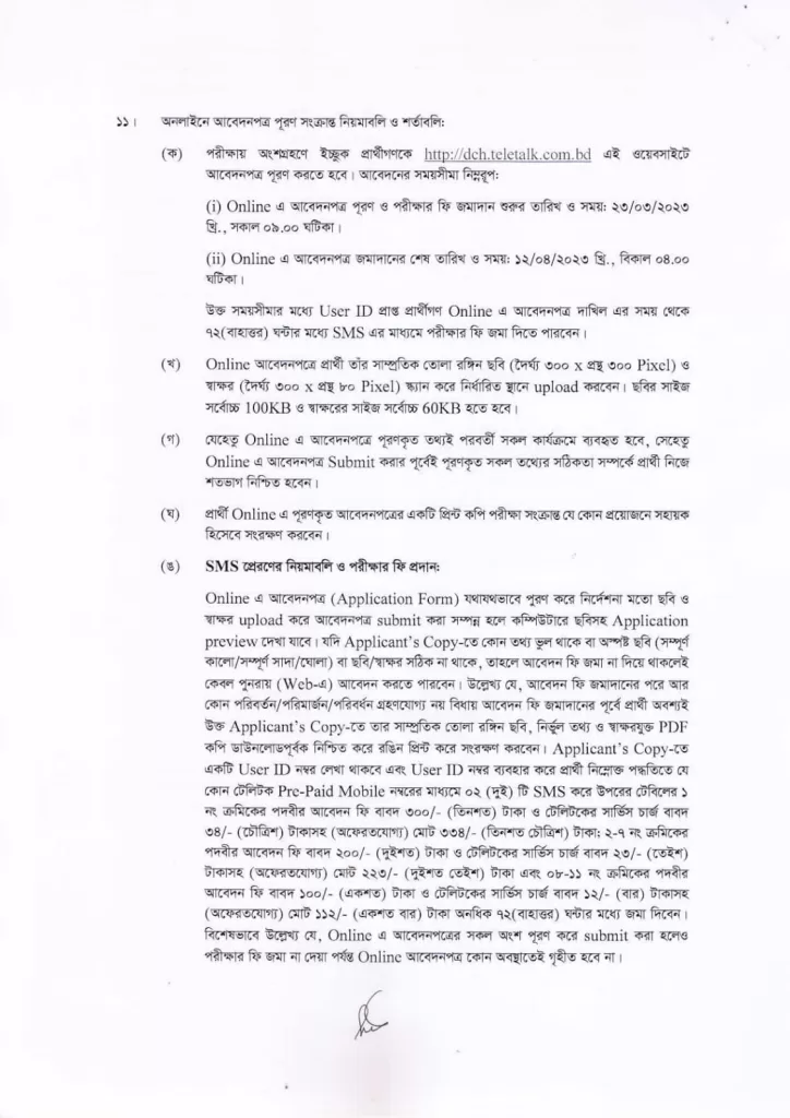 Dhaka custom house job circular 2023-dch teletalk com bd 4 dhaka custom house job circular