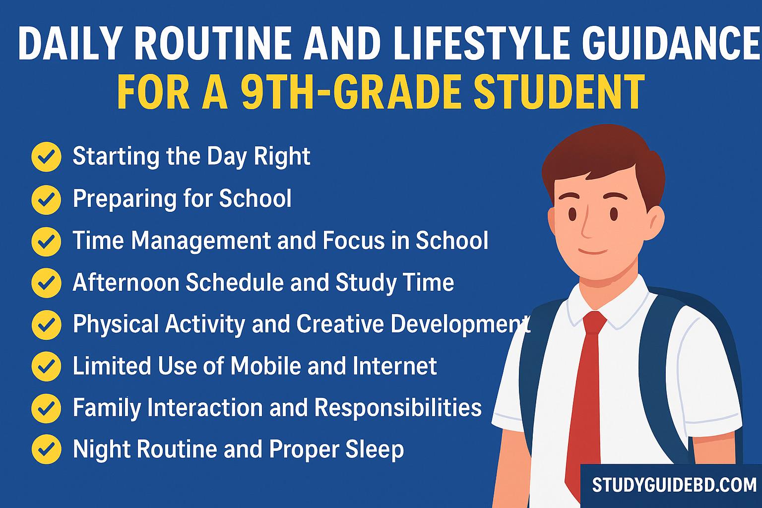 Home- All in one study Related Information 16 Daily Routine and Lifestyle Guidance for nine ten class Student