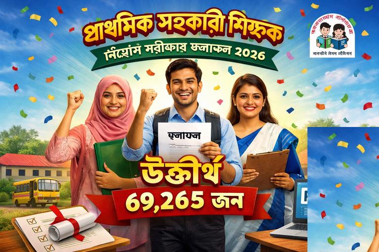 Home- All in one study Related Information 12 Published result of assistant teacher of Primary school